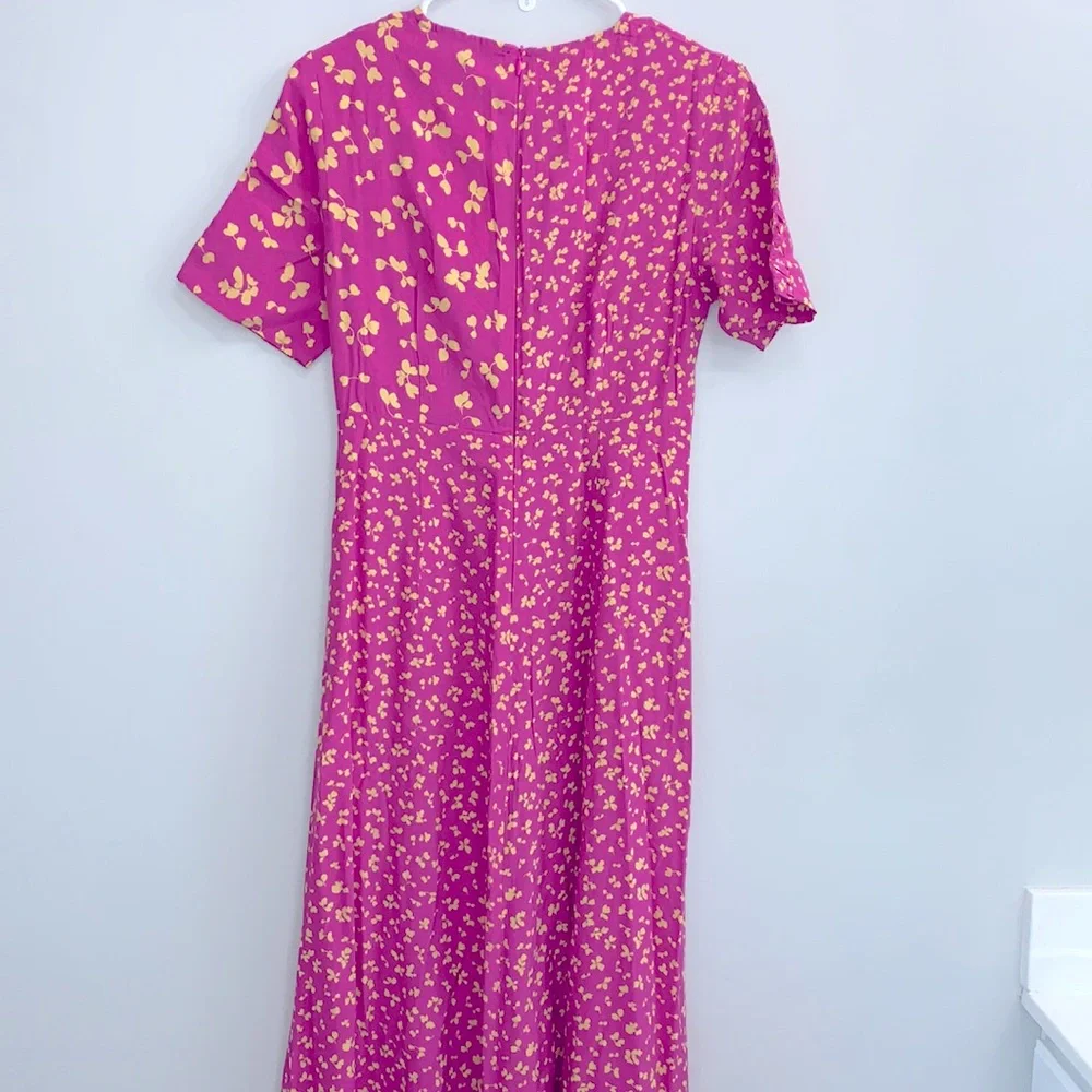 FRENCH CONNECTION Bonita  Maxi Dress-pink - Picture 12 of 13